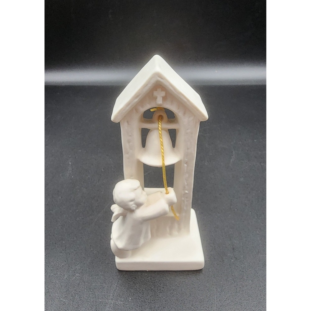 4" GOEBEL Angel‎ Cherub Ringing Church Bell VTG Figurine West Germany Christmas